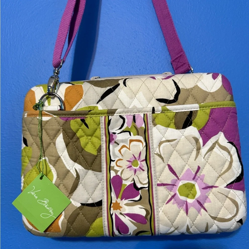 Vera Bradley Floral Quilted mini laptop hard case new